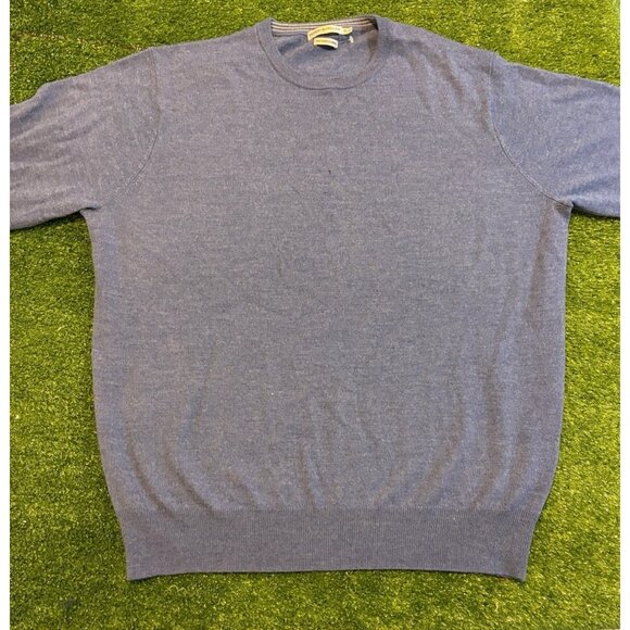 Peter Millar sweater mens extra large blue merino wool breathable lighweight P - Picture 5 of 15